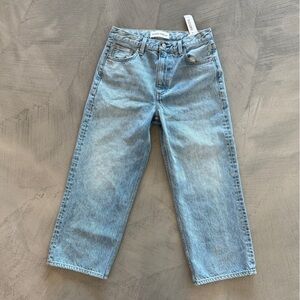 Denim Forum - Aritzia Medium Wash Jeans The '90s Iggy Lo-rise Cropped Jean